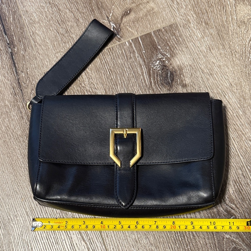 Cole Haan Black Clutch with Gold Accent
